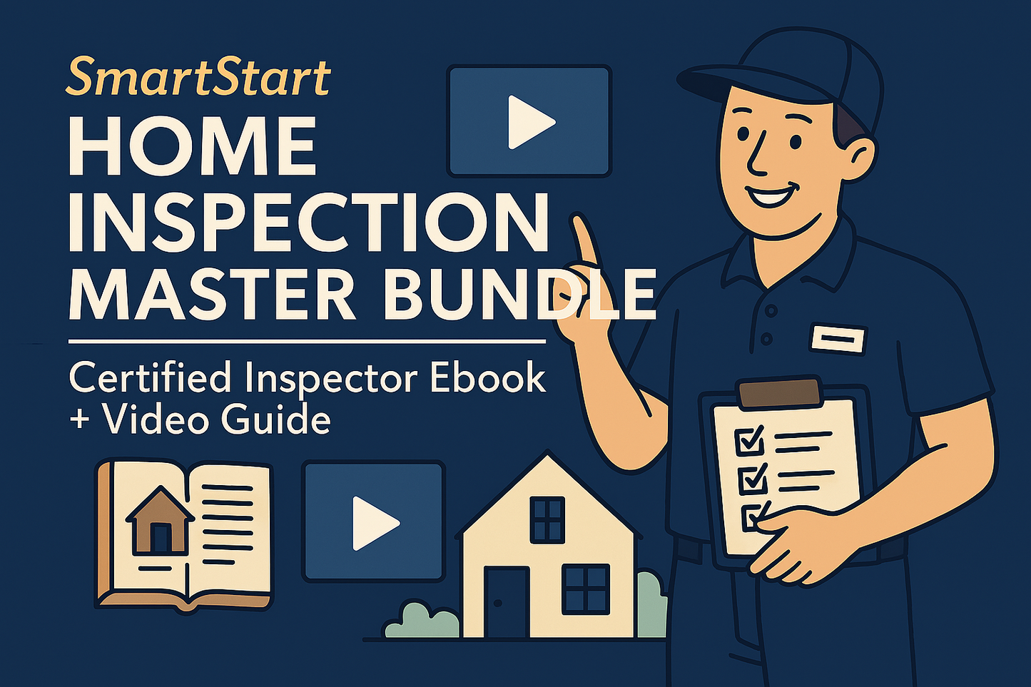 SmartStart Complete Home Inspection System — Ebook & Video Training for Red Flags, Reports, and Maintenance